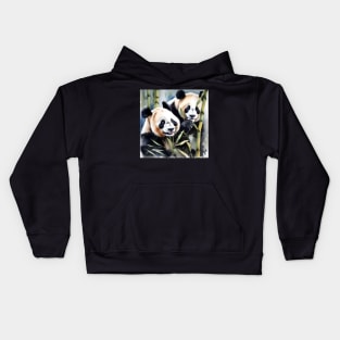 Panda Bear Study Kids Hoodie